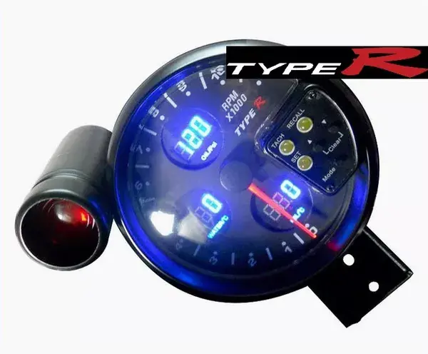 Přídavný budík Type-R - tachometr (125mm) se shift lightem 4in1 - černý panel Objednat Nyní