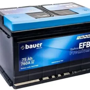 Autobaterie BAUER Carbon EFB 12V/75Ah 760A 276x175x190, START STOP Speciální Cena