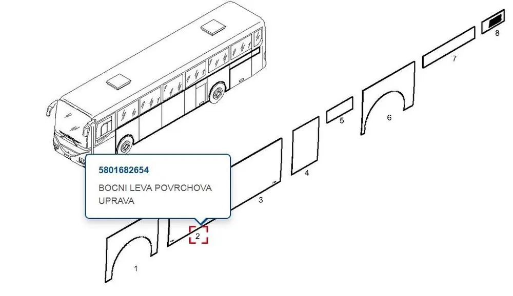 Kup Teď Boční levý plech 5801682654