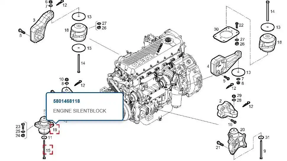 Držák motoru 5801468118 Jen Po Omezenou Doba