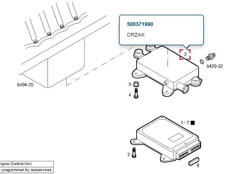 Držák řídící jednotky motoru 500371990 Časově Omezené