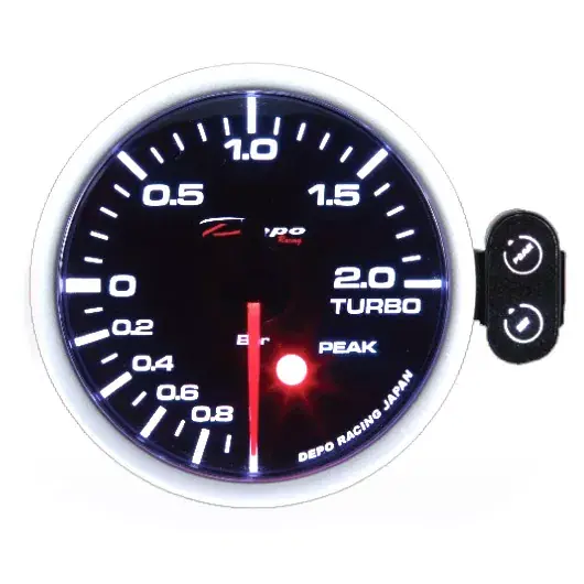 Přídavný budík Depo Racing Peak 7-color - tlak turba elektronický do 2bar Omezená Nabídka