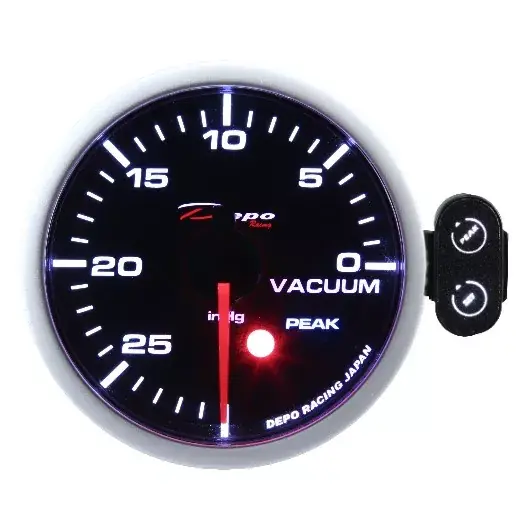 Přídavný budík Depo Racing Peak 7-color - vakuum (podtlak) Tovární Cena