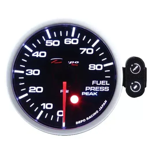 Přídavný budík Depo Racing Peak 7-color - tlak paliva Nová Kolekce
