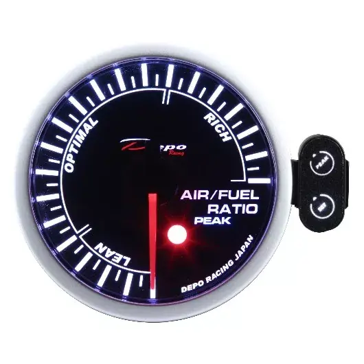 Přídavný budík Depo Racing Peak 7-color - bohatost směsi (A/F ratio) Zlevněný