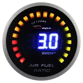 Přídavný budík Depo Racing Digital 2in1 - tlak turba elektronický + bohatost směsi (A/F ratio) Dokud Zásoby Vydrží