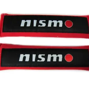 Výhodná Nabídka Návleky na bezpečnostní pásy s nápisem Nismo - červené