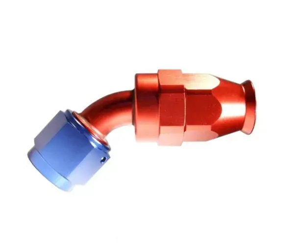 Horká Nabídka Fitinka koleno 45° D-06 (AN6) 9/16"x18-UNF - teflonová PTFE hadice