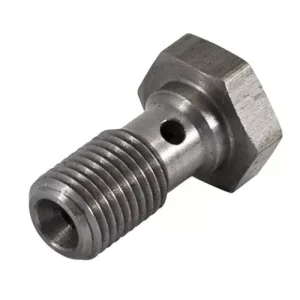Průtokový šroub na banjo M10 x 1,0 - délka 20mm - nerezový Nejprodávanější
