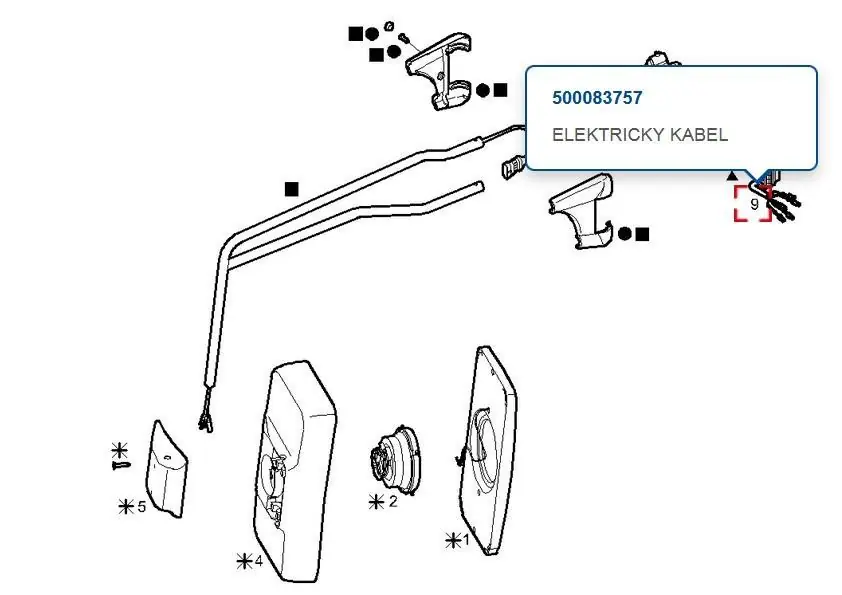 Kabel zrcátka Crossway Cenově Výhodný