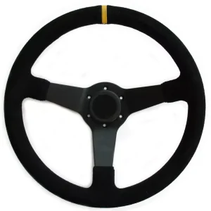 Kup Teď Sportovní volant SW020 - 350mm semiš / 90mm - černý/černý