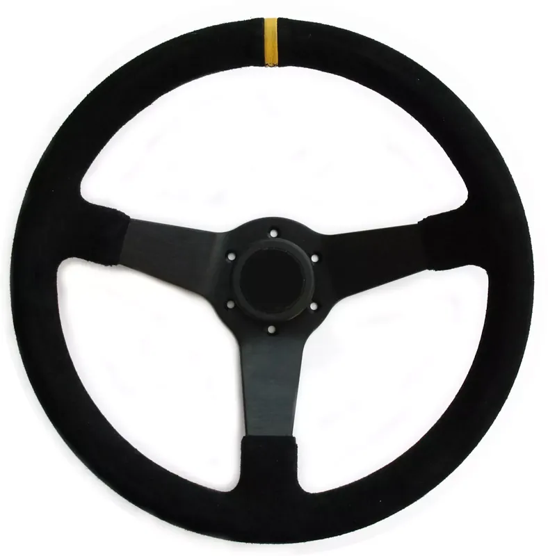 Kup Teď Sportovní volant SW020 - 350mm semiš / 90mm - černý/černý