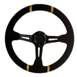 Ihned K Objednání Sportovní volant SW220 - 350mm semiš / 90mm - černý/černý