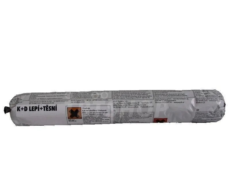 Nejprodávanější Konstrukční lepidlo, K+D, lepí + těsní 600ml. / beutel, bílá barva