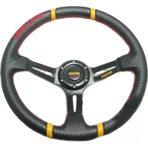 Sportovní volant SW402 - 350mm semiš / 90mm - karbon look/černý Aktuální