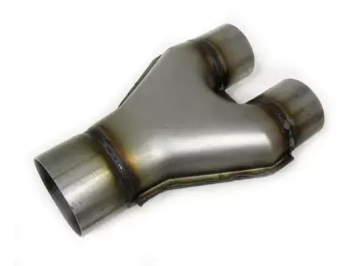 Výfuková nerezová Y redukce VMS Racing délka 250mm - 1 x 63,5mm > 2 x 63,5mm Zlevněný