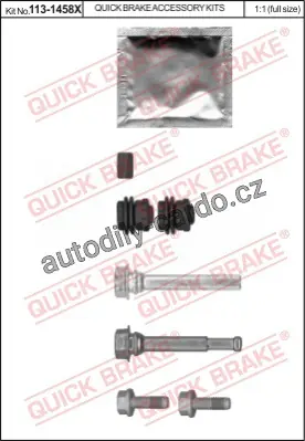 Oblíbený Sada vodících pouzder, brzdový třmen Quick Brake (113-1458X)