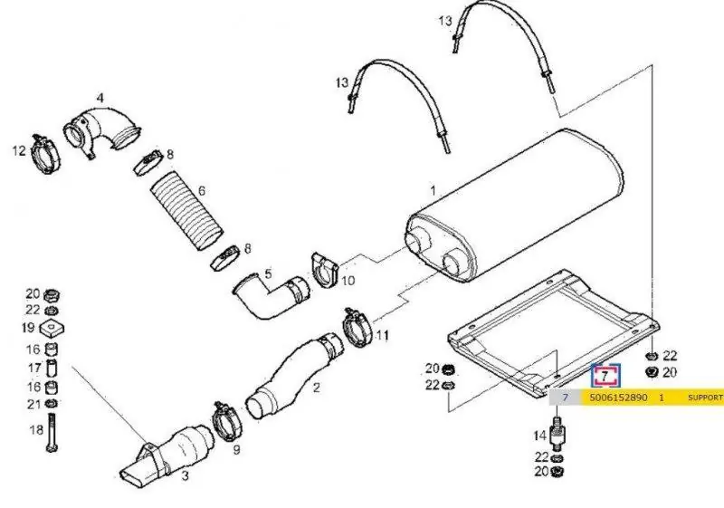 Kryt pod výfuk Crossway 5006152890 Expresní Doručení