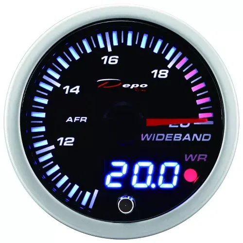 Přídavný budík Depo Racing SDS Series - wideband kit (širokopásmová lambda sonda) + 0-5v výstup + funkce varování Sleva