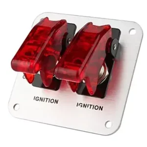 Startovací panel hliníkový - 2x přepínač kill switch Vrácení Zdarma