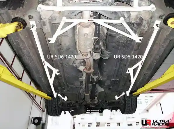 Rozpěrná tyč Ultra Racing Mitsubishi Lancer Evo 10 X - boční podlahové výztuhy Oblíbený