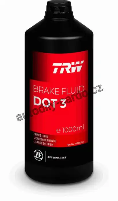 Brzdová kapalina DOT3 TRW PFB301 - 1 L Akční Nabídka