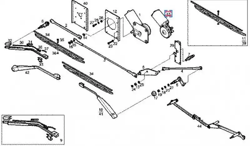 Motorek stěračů Arway;Crossway 5801798605 Cenový Hit