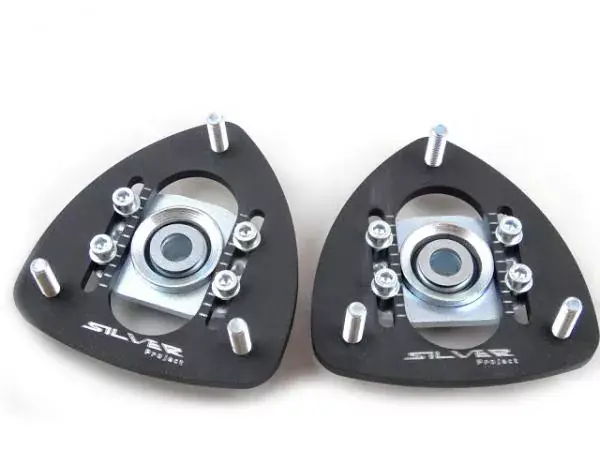 Přední horní uložení tlumičů (Pillowball Top Mounts) Silver Project BMW E24 / E28 / E30 / E34 - verze pro stavitelný podvozek Levný