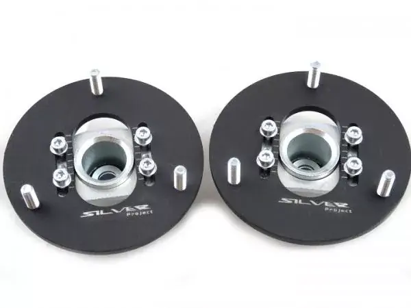 Oblíbený Přední horní uložení tlumičů (Pillowball Top Mounts) Silver Project BMW E39 / E46 / E9X - verze pro sériový podvozek