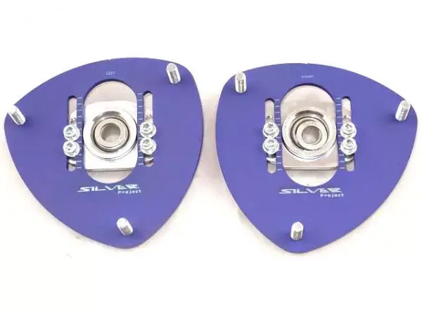 Přední horní uložení tlumičů (Pillowball Top Mounts) Silver Project Subaru Impreza GC8 (92-00) Ověřený