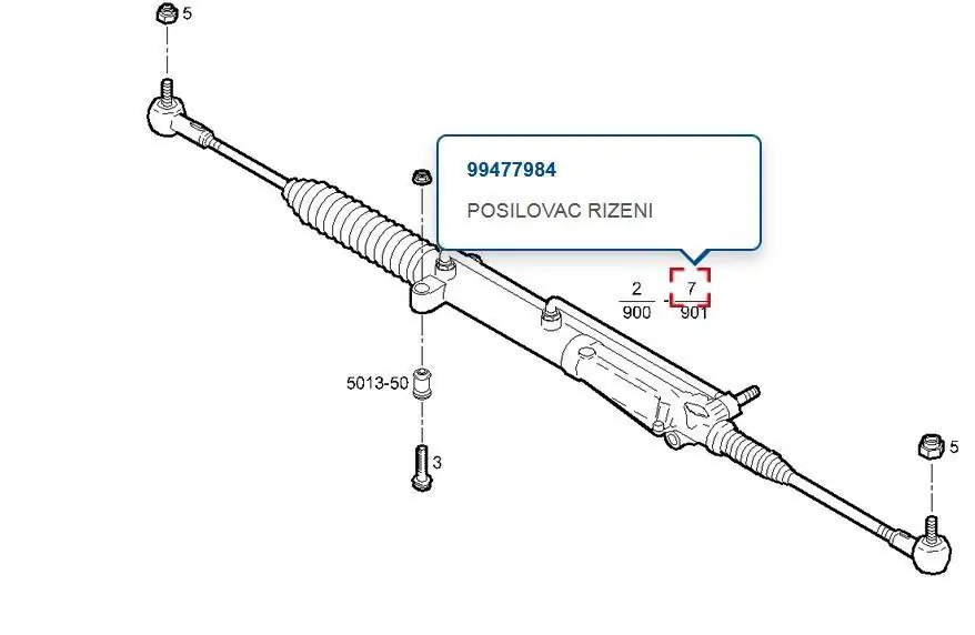 Posilovač řízení LKW 99477984 Sleva