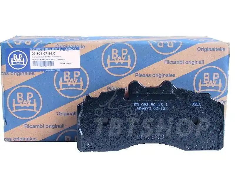 Sada brzdových desek pro TSB 3709 - BPW Aktuální