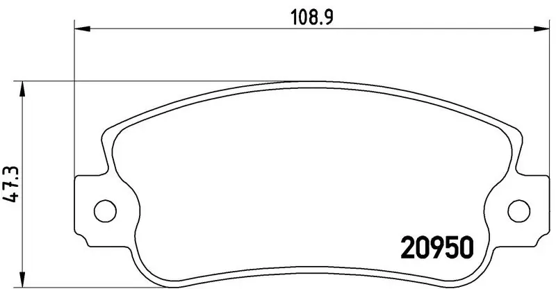 Sada brzdových destiček BREMBO P23021 - FIAT, SEAT Akce