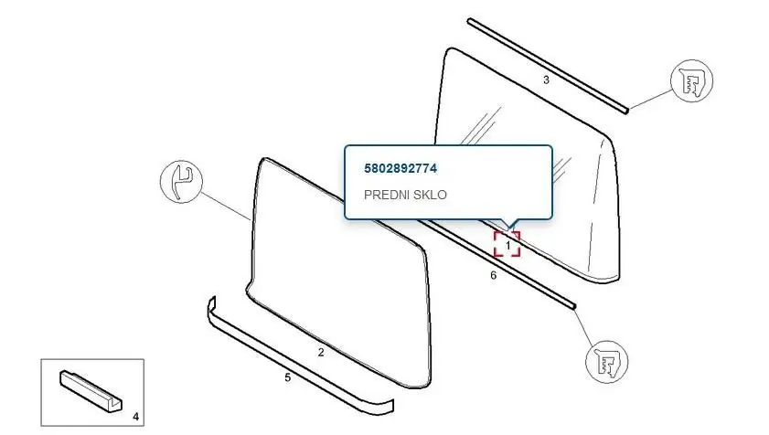 Sklo čelní Crossway se senzorem Koupit Online