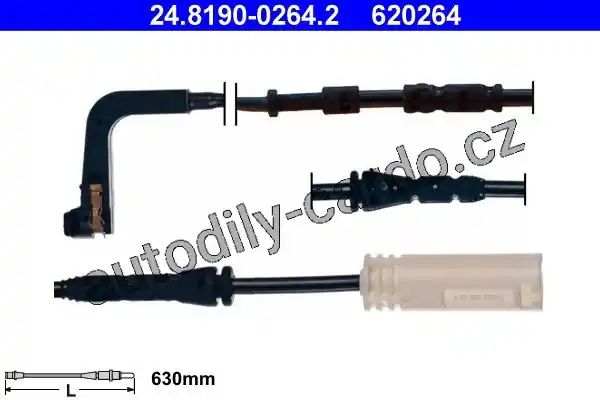 Cenově Výhodný Výstražný kontakt opotřebení obložení ATE 24.8190-0264 (AT 620264) - BMW