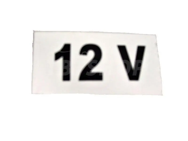 Štítek 12V Novinka