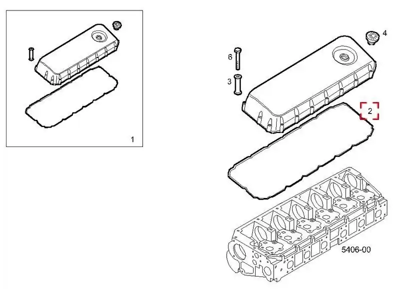Těsnění víka ventilů ARES 99446692 Autentický