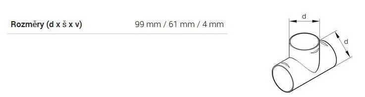 T-kus d=60 EBERSPÄCHER Oblíbený