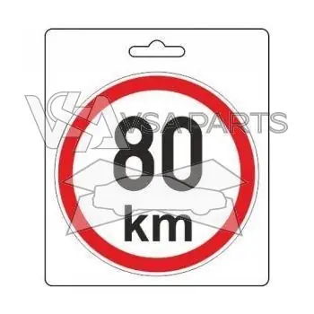 Sezónní Sleva Samolepka omezená rychlost 80km/h