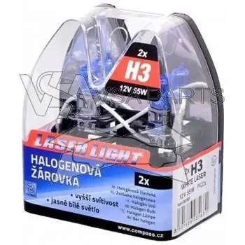 Must-Have Žárovka 12V H3 55W 2ks WHITE LASER