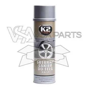 Novinka K2 stříbrný lak na kola (400 ml)