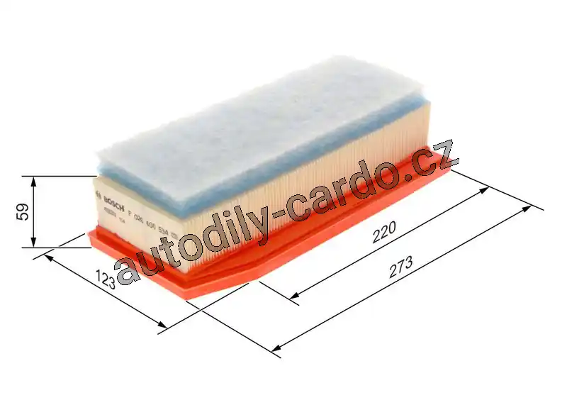 Vzduchový filtr BOSCH (BO F026400534) Dokud Zásoby Vydrží
