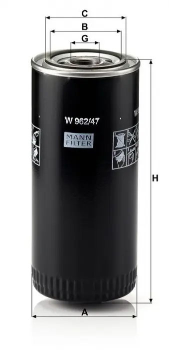 Olejový filtr MANN MF W962/47 Akční Nabídka