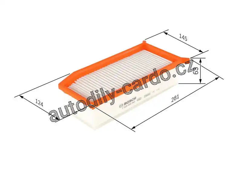 Vzduchový filtr BOSCH (BO F026400343) Levný
