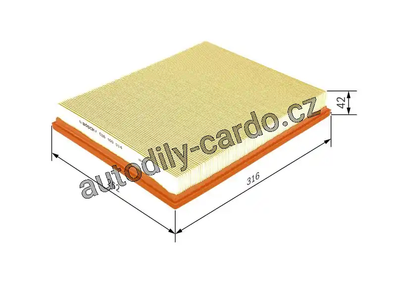 Vzduchový filtr BOSCH (BO F026400014) Výprodej