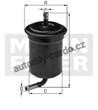 Expresní Doručení Palivový filtr MANN WK614/42 (MF WK614/42)