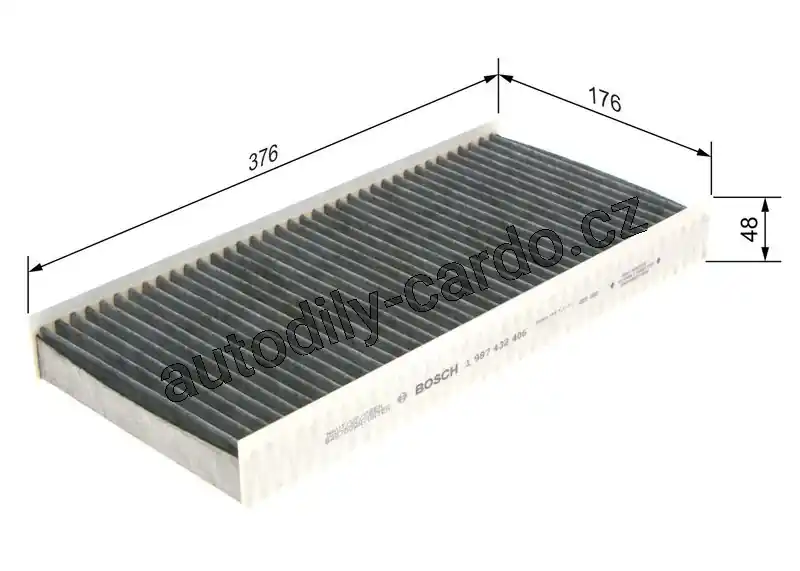 Rychlé Dodání Vzduchový filtr BOSCH (BO 1987432406)