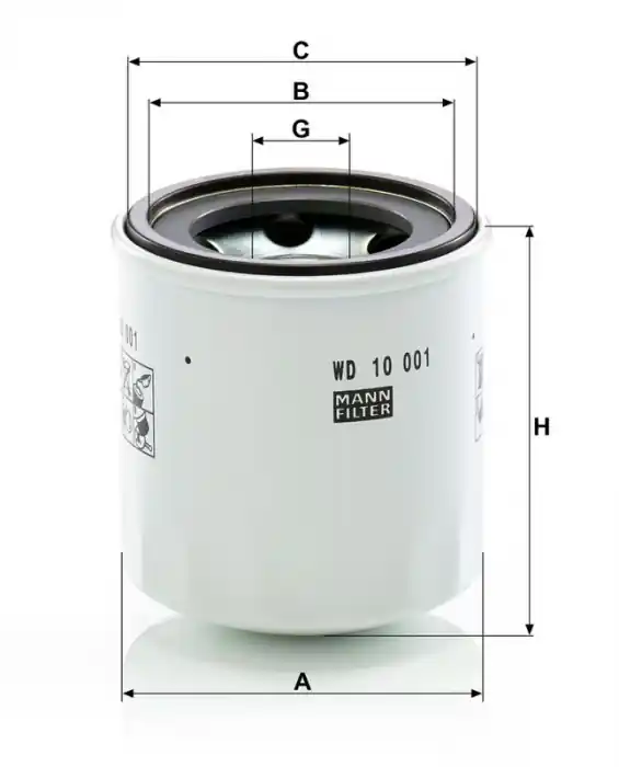 Hydraulický filtr MANN MF WD10001X Dokud Zásoby Vydrží