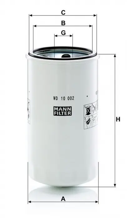 Hydraulický filtr MANN MF WD10002 Pouze Dnes