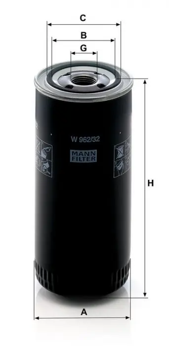 Olejový filtr MANN MF W962/32 Must-Have